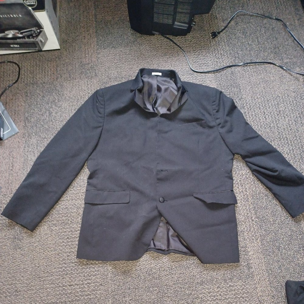 All Black Dress Jacket Suit